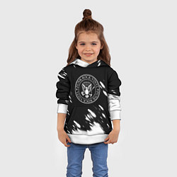 Толстовка-худи детская Ramones краски, цвет: 3D-белый — фото 2