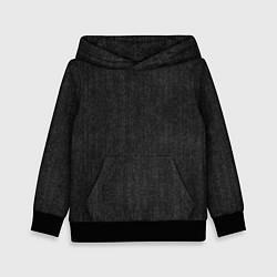 Толстовка-худи детская Черная Джинса, цвет: 3D-черный
