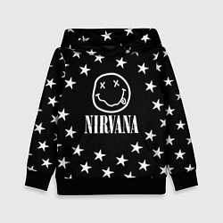 Толстовка-худи детская Nirvana stars steel, цвет: 3D-черный