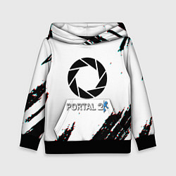 Толстовка-худи детская Portal 2 краски валв, цвет: 3D-черный