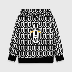 Толстовка-худи детская Juventus pattern fc, цвет: 3D-черный