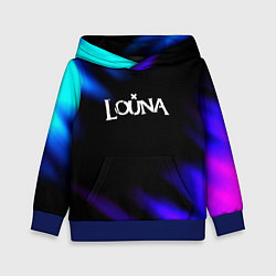 Толстовка-худи детская Louna neon bend, цвет: 3D-синий