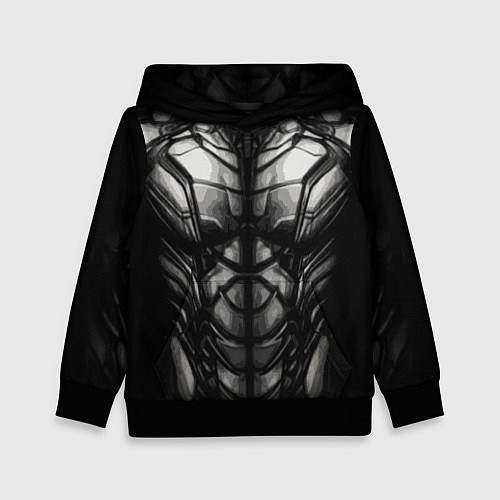 Детская толстовка Мускул / 3D-Черный – фото 1