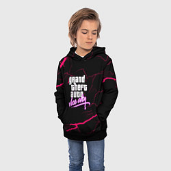 Толстовка-худи детская GTA storm vice city, цвет: 3D-черный — фото 2