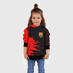 Толстовка-худи детская Barcelona краски спорт, цвет: 3D-черный — фото 2