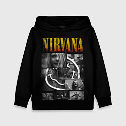 Толстовка-худи детская Nirvana forever, цвет: 3D-черный