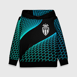 Толстовка-худи детская Monaco football net, цвет: 3D-черный