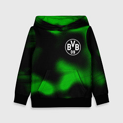 Толстовка-худи детская Borussia sport halftone, цвет: 3D-черный