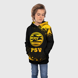 Толстовка-худи детская PSV - gold gradient, цвет: 3D-черный — фото 2