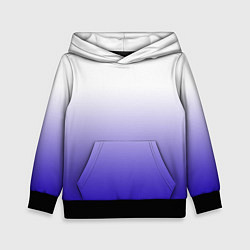 Детская толстовка Градиент белый ультрамарин