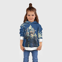 Толстовка-худи детская Вступай в адские десантники, цвет: 3D-белый — фото 2