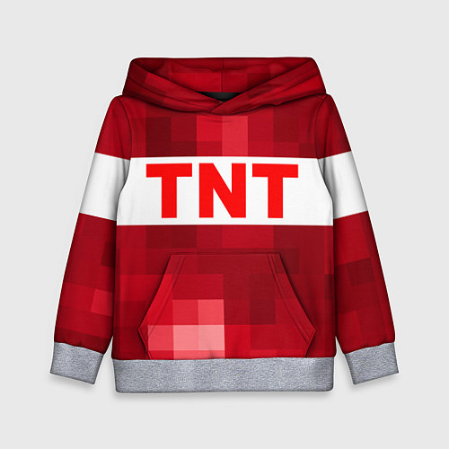 Детская толстовка Minecraft tnt texture / 3D-Меланж – фото 1