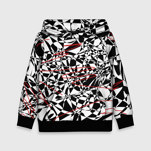 Детская толстовка Графика / 3D-Черный – фото 1