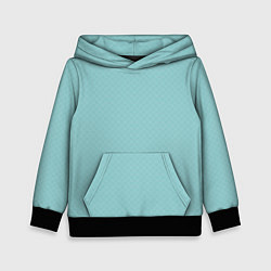 Детская толстовка Светлый бирюзовый паттерн однотонный