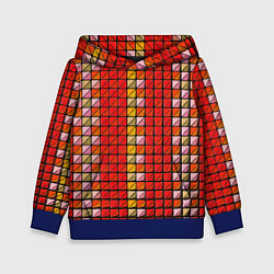 Детская толстовка Красные плитки