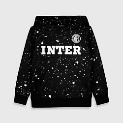 Толстовка-худи детская Inter sport на темном фоне посередине, цвет: 3D-черный