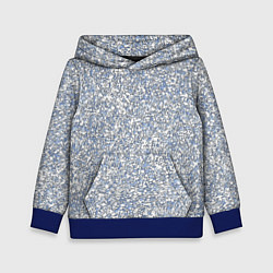 Детская толстовка Текстурированный бело-голубой мелкий камень
