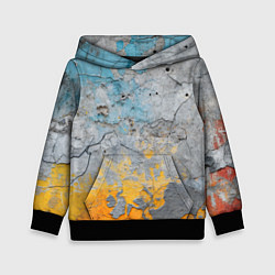 Детская толстовка Бетонная стена с краской