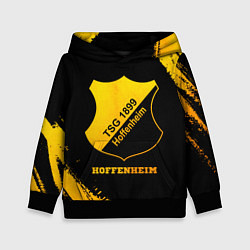 Толстовка-худи детская Hoffenheim - gold gradient, цвет: 3D-черный