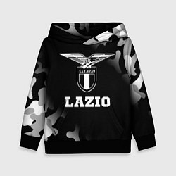 Толстовка-худи детская Lazio sport на темном фоне, цвет: 3D-черный