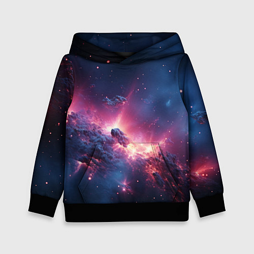 Детская толстовка Взрыв в космосе / 3D-Черный – фото 1