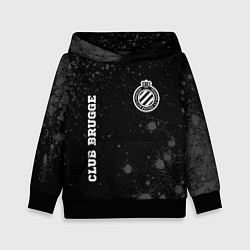 Детская толстовка Club Brugge sport на темном фоне вертикально