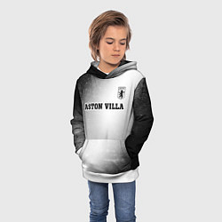 Толстовка-худи детская Aston Villa sport на светлом фоне посередине, цвет: 3D-белый — фото 2