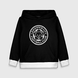 Толстовка-худи детская Leicester City fc club, цвет: 3D-белый
