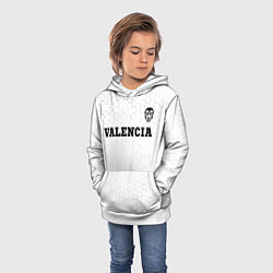 Толстовка-худи детская Valencia sport на светлом фоне посередине, цвет: 3D-белый — фото 2