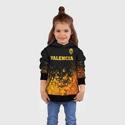 Толстовка-худи детская Valencia - gold gradient посередине, цвет: 3D-черный — фото 2