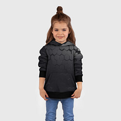 Толстовка-худи детская Камуфляж черных плит, цвет: 3D-черный — фото 2