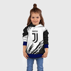 Толстовка-худи детская Juventus краски, цвет: 3D-синий — фото 2