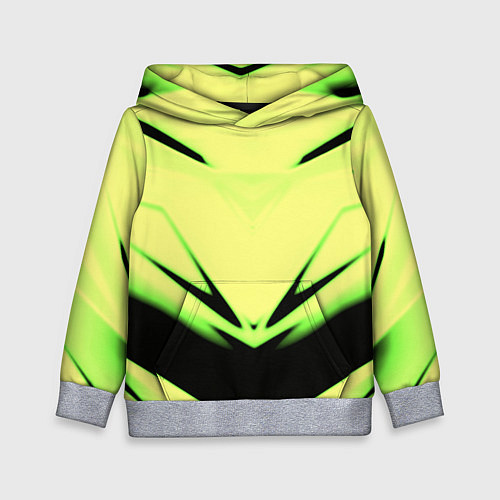 Детская толстовка Geometry stripes кислотный стиль / 3D-Меланж – фото 1