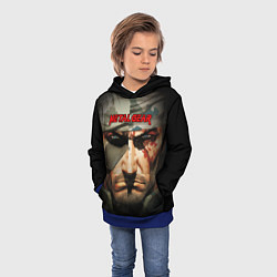Толстовка-худи детская Metal gear Venom Snake, цвет: 3D-синий — фото 2