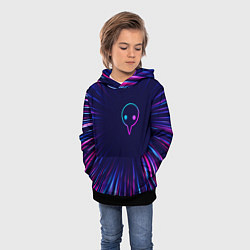 Толстовка-худи детская Evangelion neon blast lines, цвет: 3D-черный — фото 2