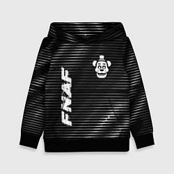 Толстовка-худи детская FNAF metal game lines, цвет: 3D-черный