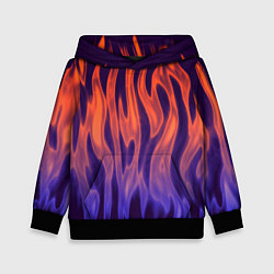 Детская толстовка Сиреневое пламя