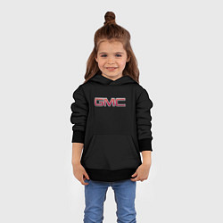 Толстовка-худи детская GMC logo, цвет: 3D-черный — фото 2