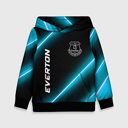 Толстовка-худи детская Everton неоновые лампы, цвет: 3D-черный