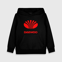 Толстовка-худи детская Daewoo red logo, цвет: 3D-черный