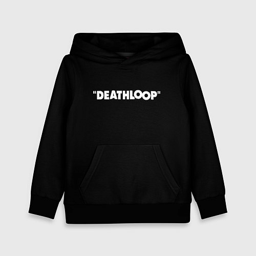 Детская толстовка Deathloop logo / 3D-Черный – фото 1