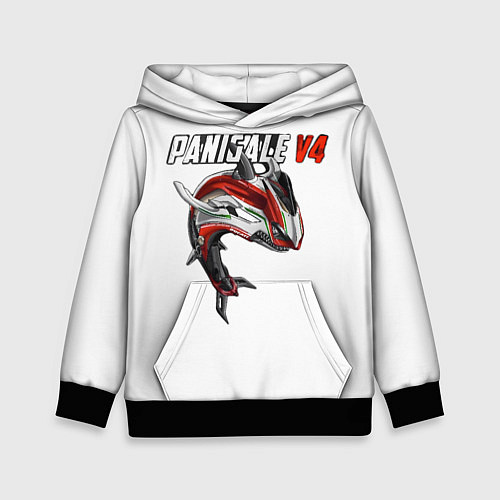 Детская толстовка Ducati Panigale V4 shark / 3D-Черный – фото 1