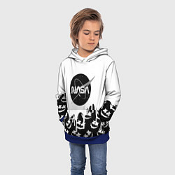 Толстовка-худи детская Marshmello x Nasa, цвет: 3D-синий — фото 2