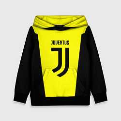 Толстовка-худи детская Juventus sport geometry yellow, цвет: 3D-черный