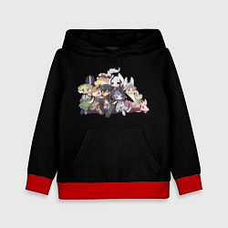 Толстовка-худи детская Made in Abyss Чиби, цвет: 3D-красный