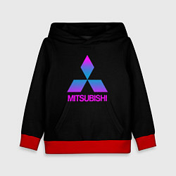 Толстовка-худи детская Mitsubishi gradient, цвет: 3D-красный