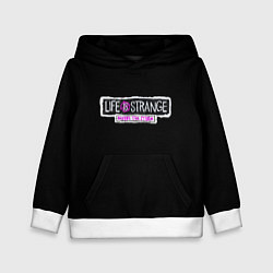 Толстовка-худи детская Life is strange logo game, цвет: 3D-белый