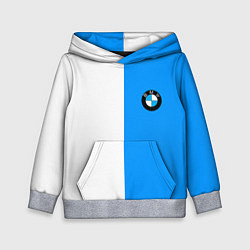 Толстовка-худи детская BMW sport blue white, цвет: 3D-меланж