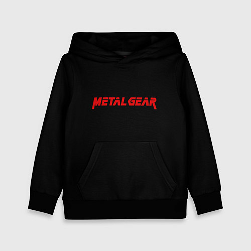 Детская толстовка Metal gear red logo / 3D-Черный – фото 1