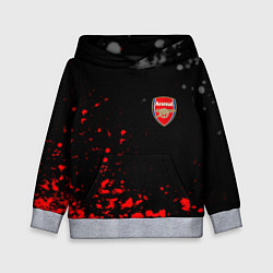 Толстовка-худи детская Arsenal spash, цвет: 3D-меланж